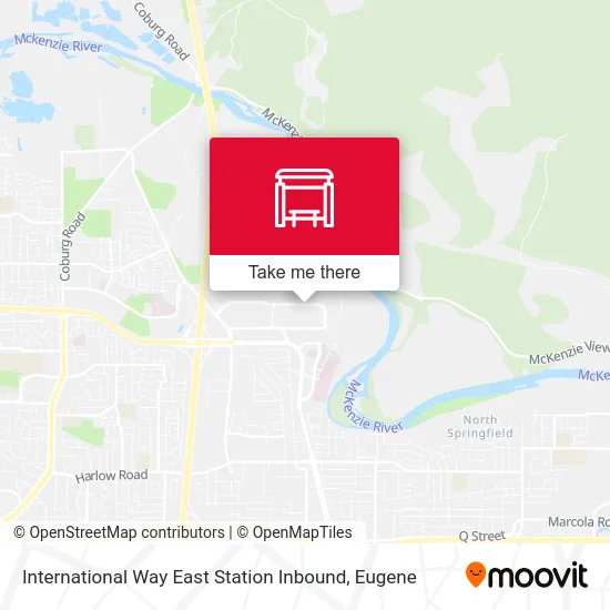 International Way East Station Inbound map