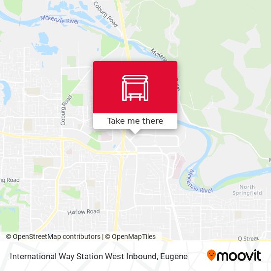Mapa de International Way Station West Inbound