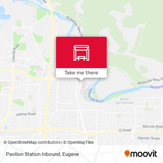 Pavilion Station Inbound map