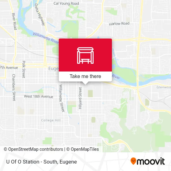Mapa de U Of O Station - South