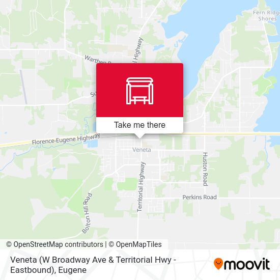 Mapa de Veneta (W Broadway Ave & Territorial Hwy - Eastbound)