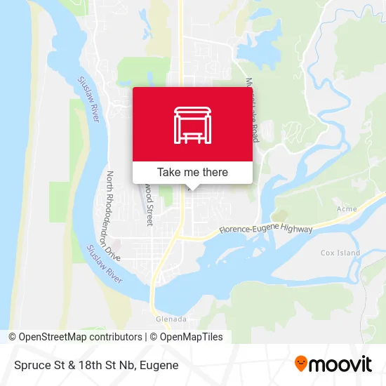 Mapa de Spruce St & 18th St Nb