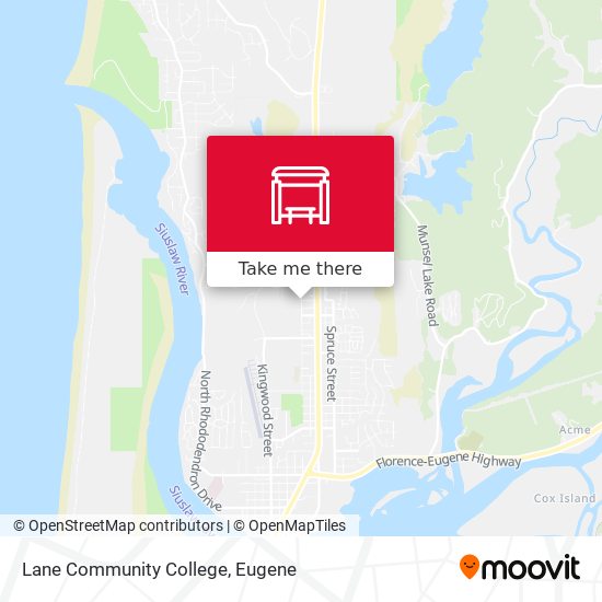 Lane Community College map