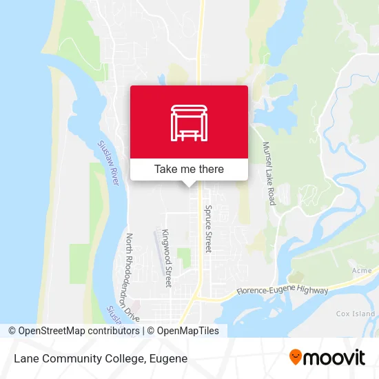 Mapa de Lane Community College