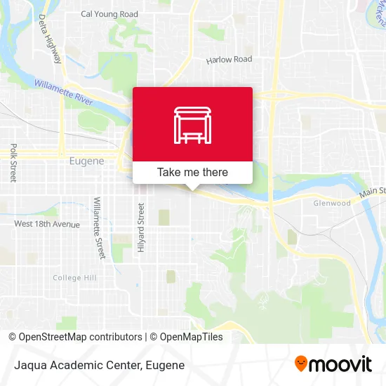 Jaqua Academic Center map