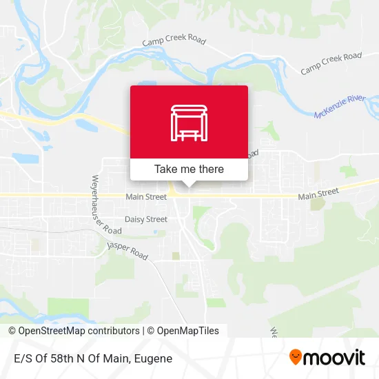 Mapa de E/S Of 58th N Of Main