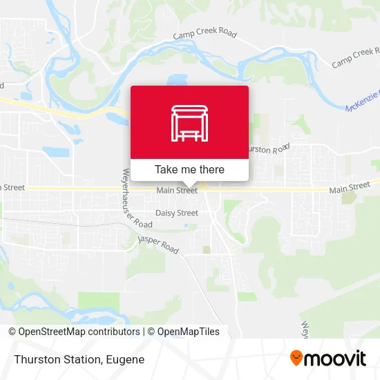 Mapa de Thurston Station