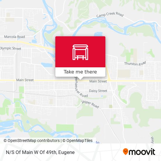 Mapa de N/S Of Main W Of 49th