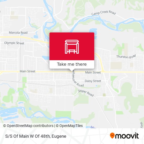 Mapa de S/S Of Main W Of 48th