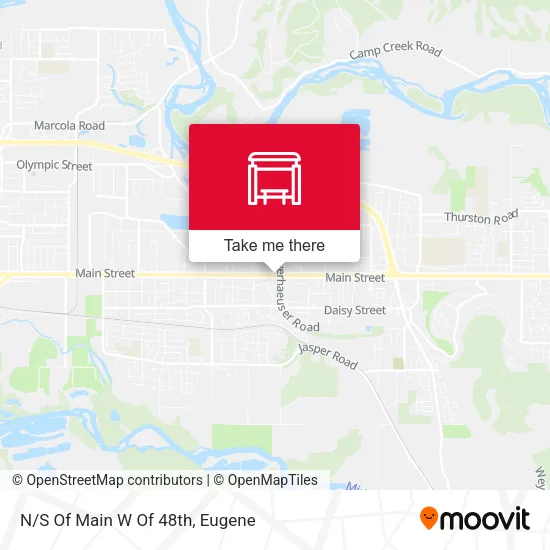 Mapa de N/S Of Main W Of 48th
