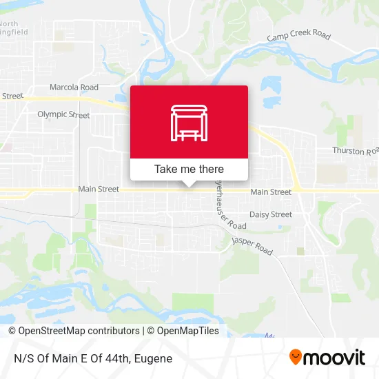 Mapa de N/S Of Main E Of 44th