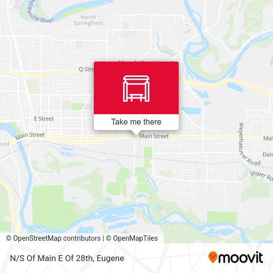 Mapa de N/S Of Main E Of 28th