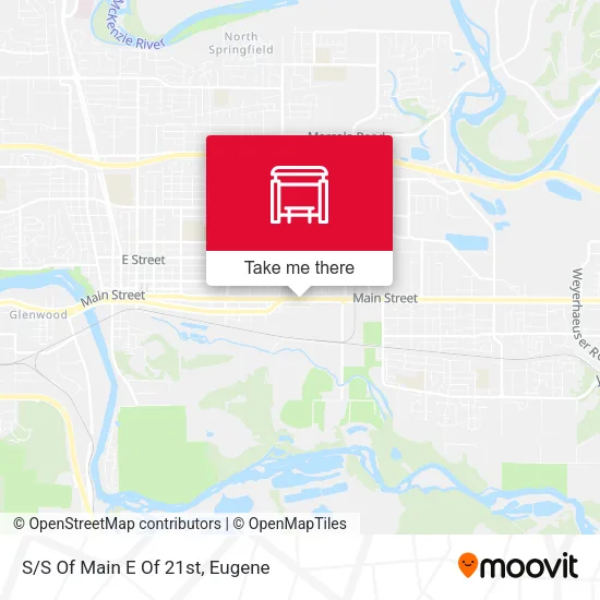 Mapa de S/S Of Main E Of 21st
