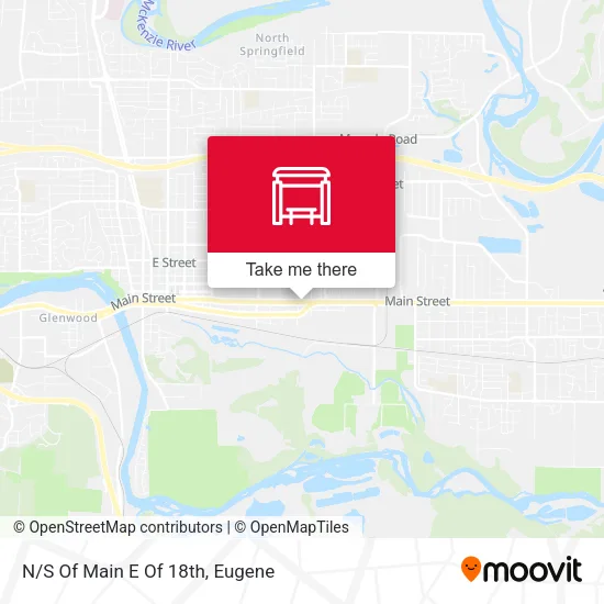 Mapa de N/S Of Main E Of 18th