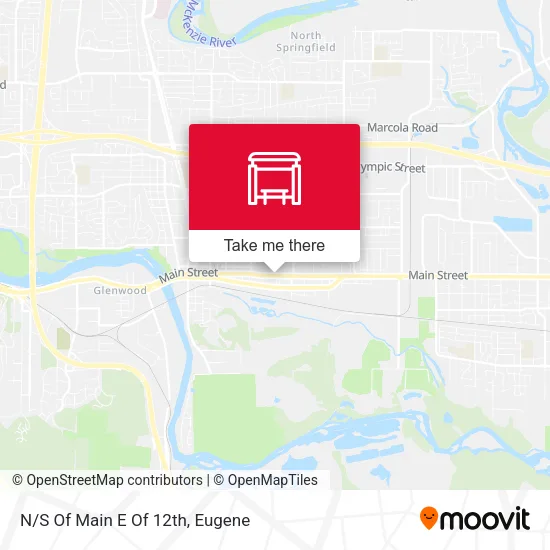 Mapa de N/S Of Main E Of 12th