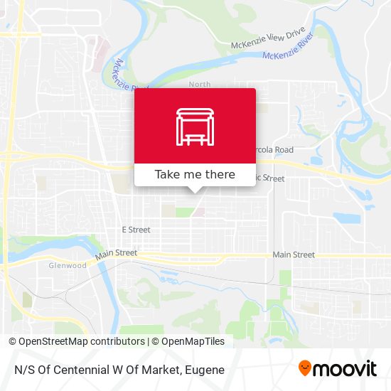N/S Of Centennial W Of Market map