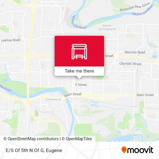 E/S Of 5th N Of G map