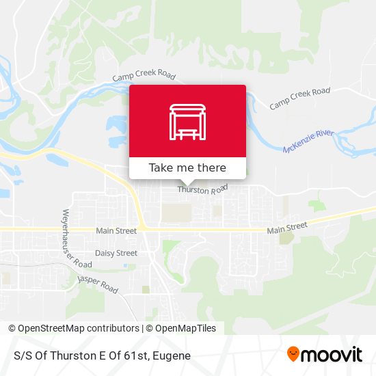 S/S Of Thurston E Of 61st map