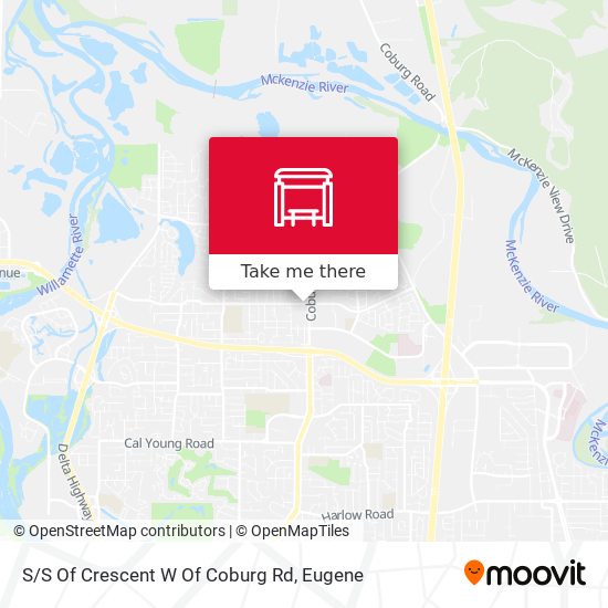 Mapa de S/S Of Crescent W Of Coburg Rd