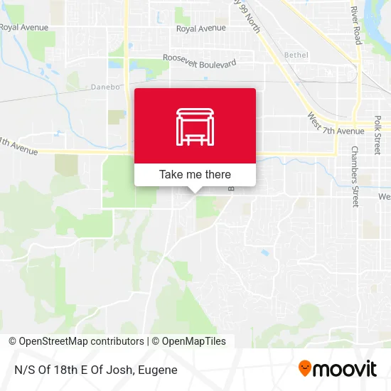 Mapa de N/S Of 18th E Of Josh