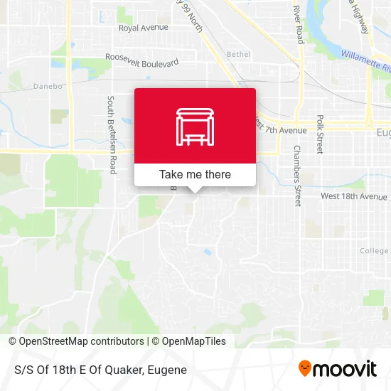 S/S Of 18th E Of Quaker map