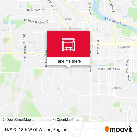 N/S Of 18th W Of Wilson map