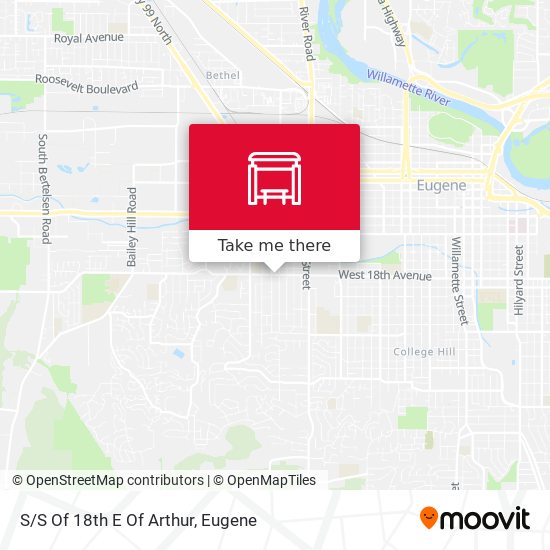 S/S Of 18th E Of Arthur map