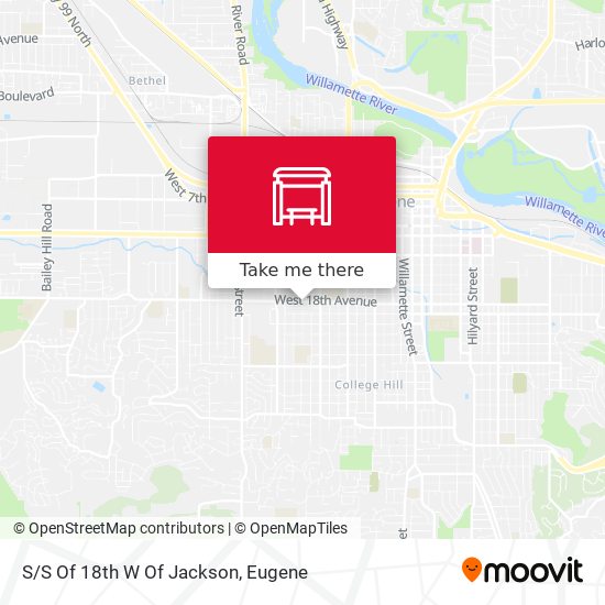 Mapa de S/S Of 18th W Of Jackson