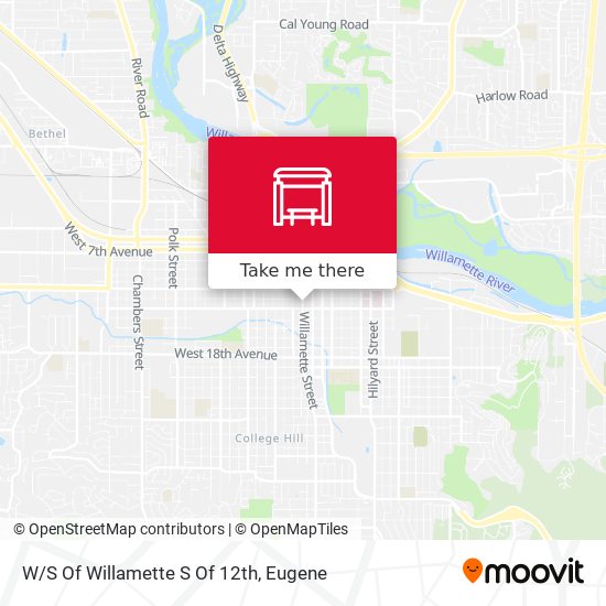 W/S Of Willamette S Of 12th map