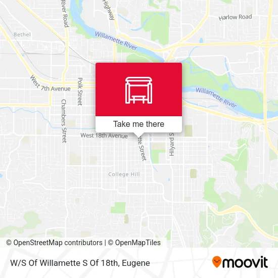W/S Of Willamette S Of 18th map