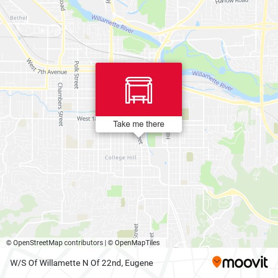 Mapa de W/S Of Willamette N Of 22nd