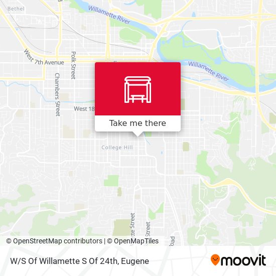 W/S Of Willamette S Of 24th map