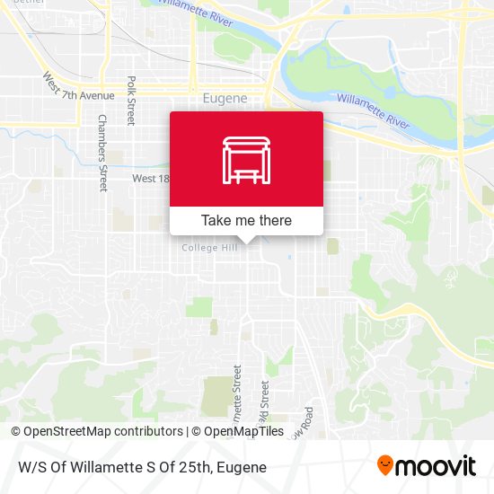 W/S Of Willamette S Of 25th map