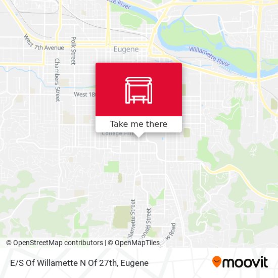 Mapa de E/S Of Willamette N Of 27th