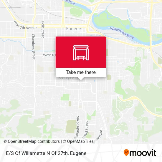 Mapa de E/S Of Willamette N Of 27th