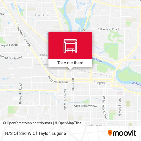 N/S Of 2nd W Of Taylor map