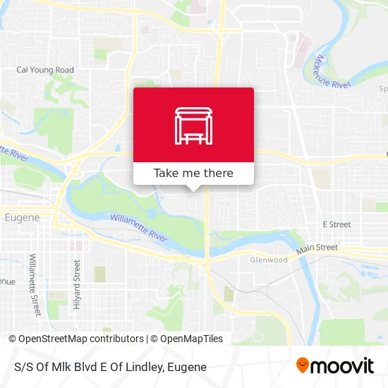 Mapa de S/S Of Mlk Blvd E Of Lindley