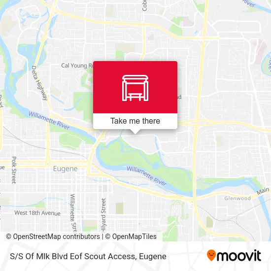 Mapa de S / S Of Mlk Blvd Eof Scout Access