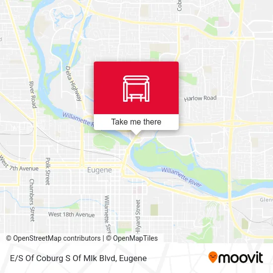 Mapa de E/S Of Coburg S Of Mlk Blvd