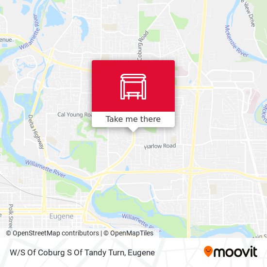 W/S Of Coburg S Of Tandy Turn map