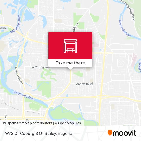 W/S Of Coburg S Of Bailey map