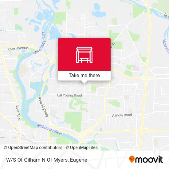 Mapa de W/S Of Gilham N Of Myers