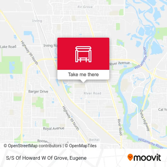 Mapa de S/S Of Howard W Of Grove