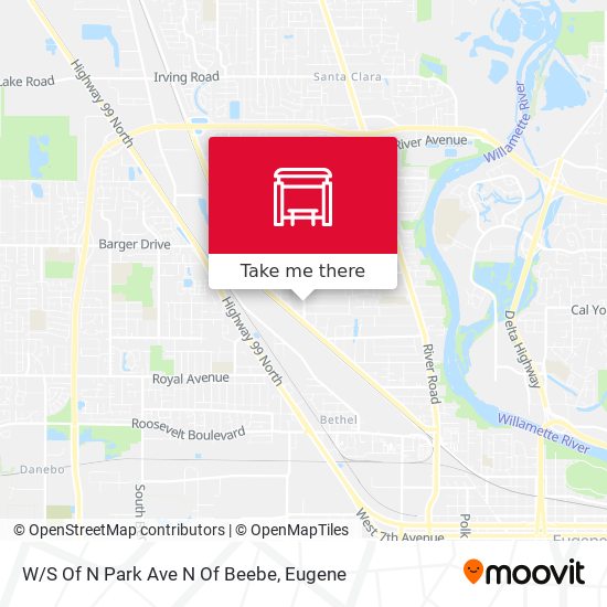 W/S Of N Park Ave N Of Beebe map