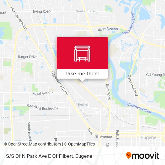 S/S Of N Park Ave E Of Filbert map