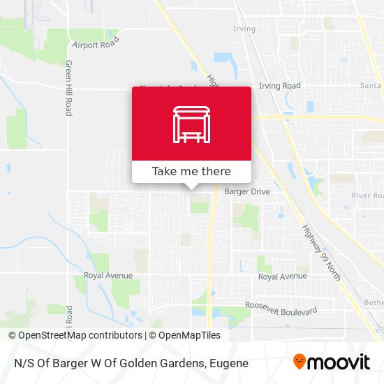 Mapa de N / S Of Barger W Of Golden Gardens