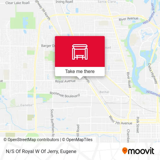 N/S Of Royal W Of Jerry map