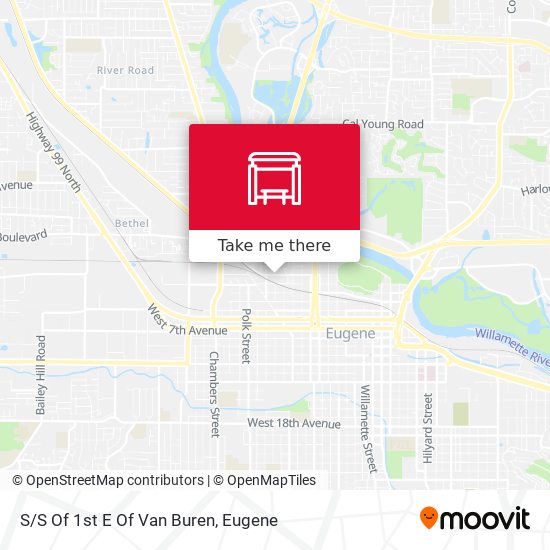 S/S Of 1st E Of Van Buren map