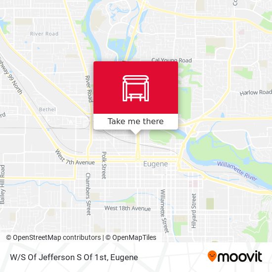 W/S Of Jefferson S Of 1st map