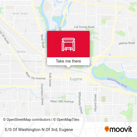 Mapa de E/S Of Washington N Of 3rd